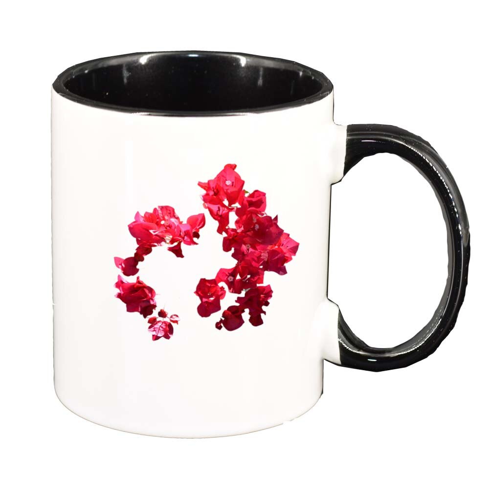 Cana Floare, interior negru, 330ml, D247