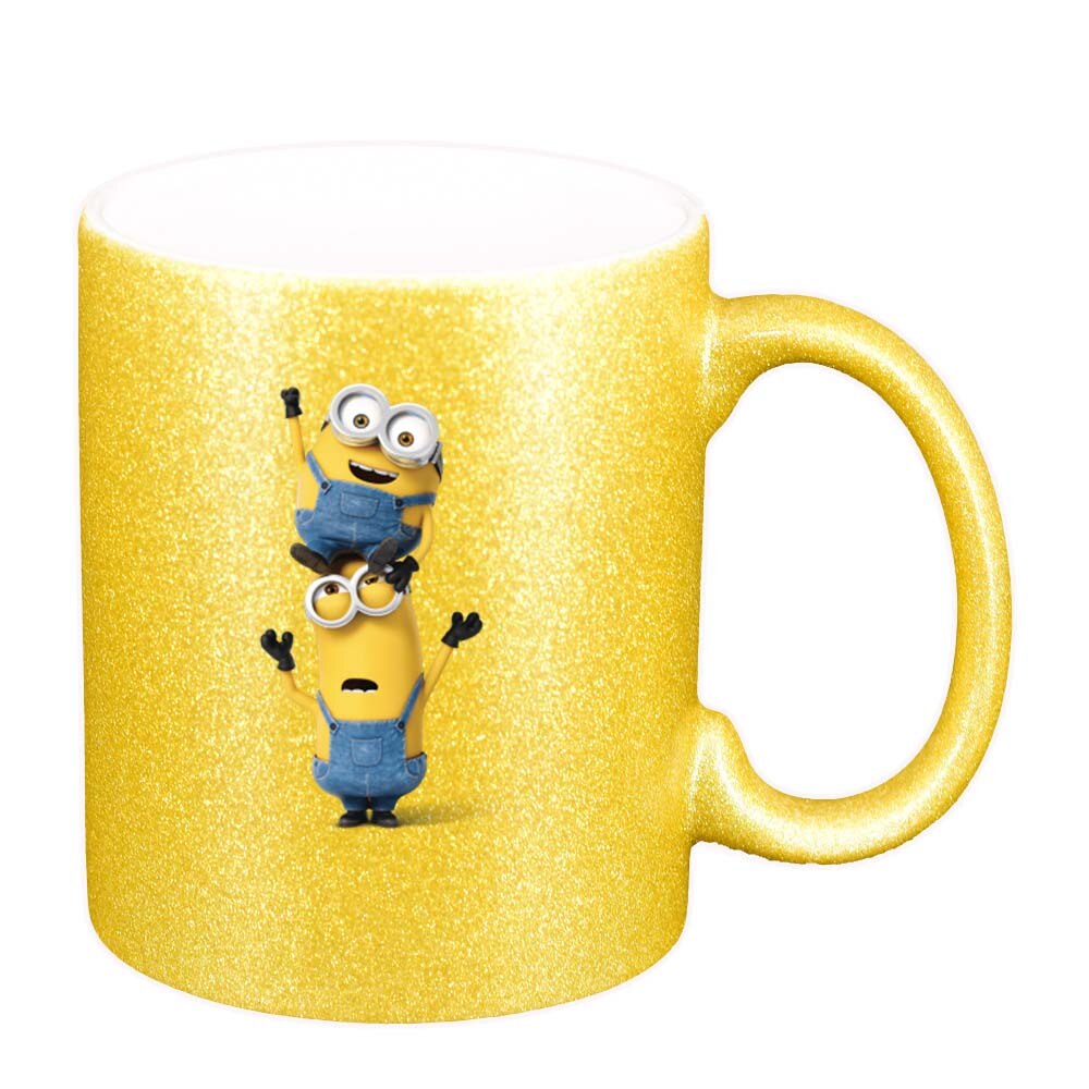 Cana Minion, auriu sidefata glitter, 330ml, D245