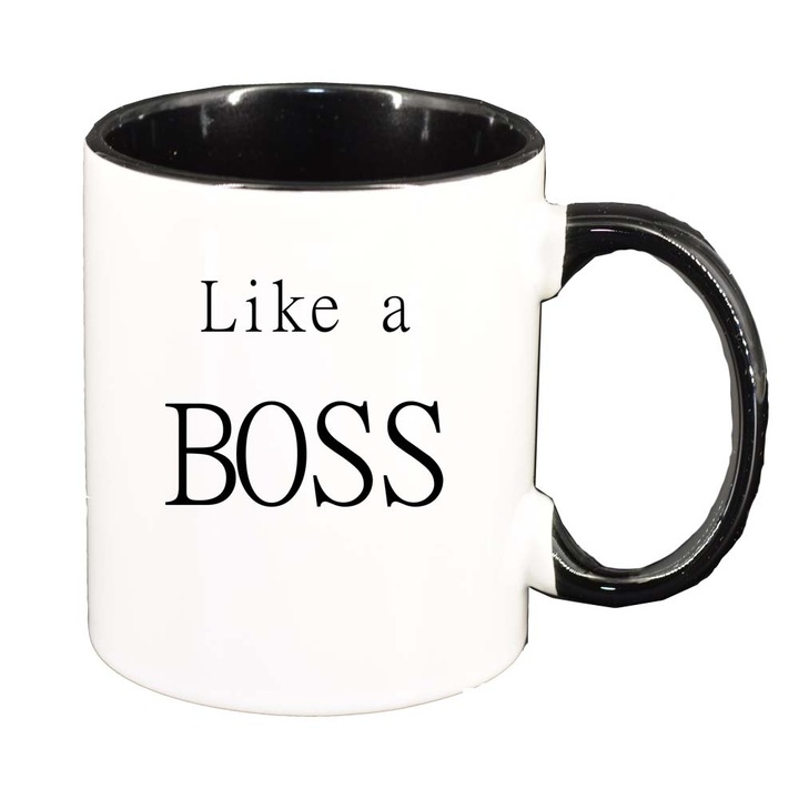 Cana Boss, interior negru, 330ml, D249