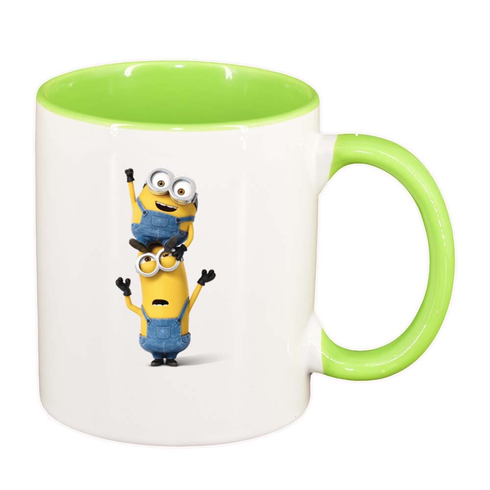 Cana Minion, interior verde deschis, 330ml, D245