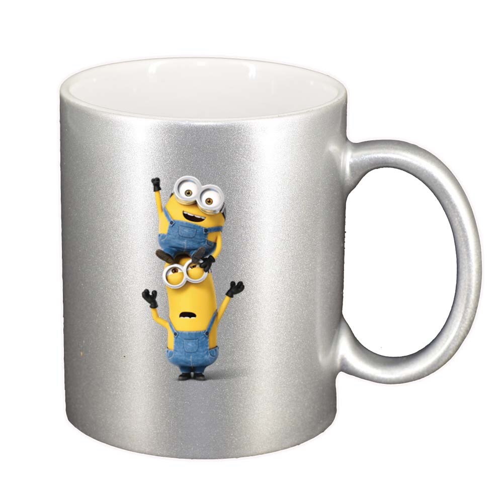 Cana Minion, argintiu sidefata, 330ml, D245