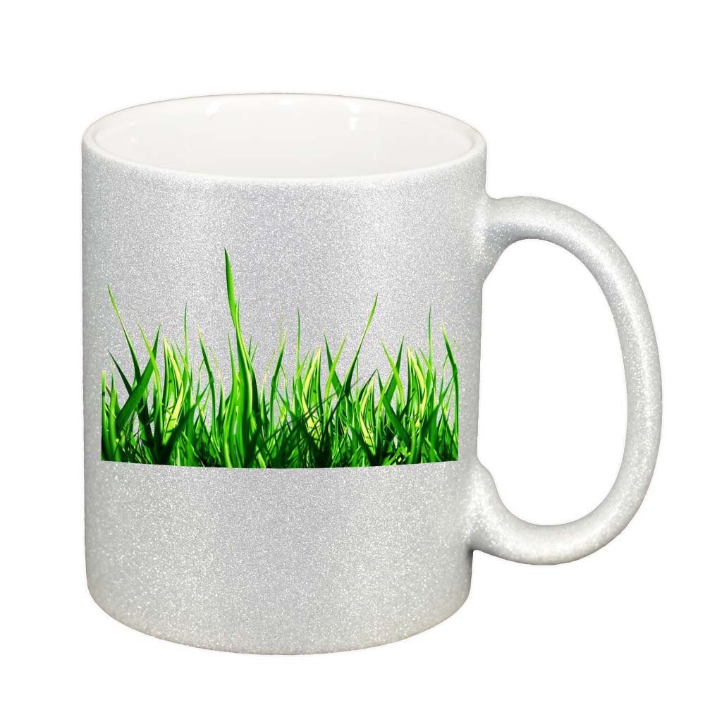 Cana Iarba, argintiu sidefata glitter, 330ml, D242