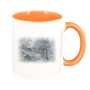 Cana Picture, interior portocaliu, 330ml, D257 Cana Picture, interior portocaliu, 330ml, D257