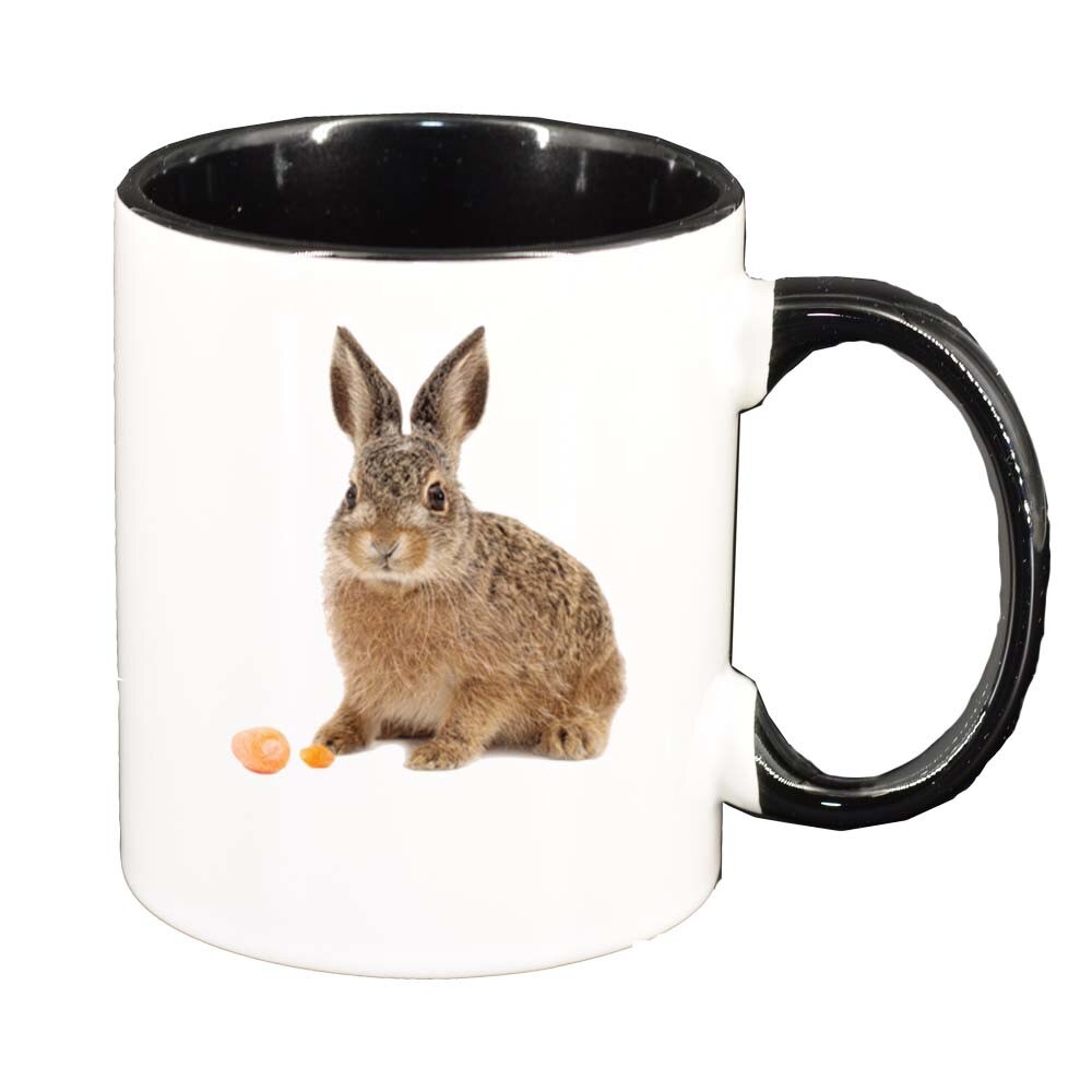 Cana Bunny, interior negru, 330ml, D259