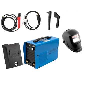 Pachet Promo 2019 Aparat de Sudura - Invertor Micul Fermier 200 Blue + Masca de sudura heliomata, 1.6-5mm, toate accesoriile sunt incluse Pachet Promo 2019 Aparat de Sudura - Invertor Micul Fermier 200 Blue + Masca de sudura heliomata, 1.6-5mm, toate accesoriile sunt incluse