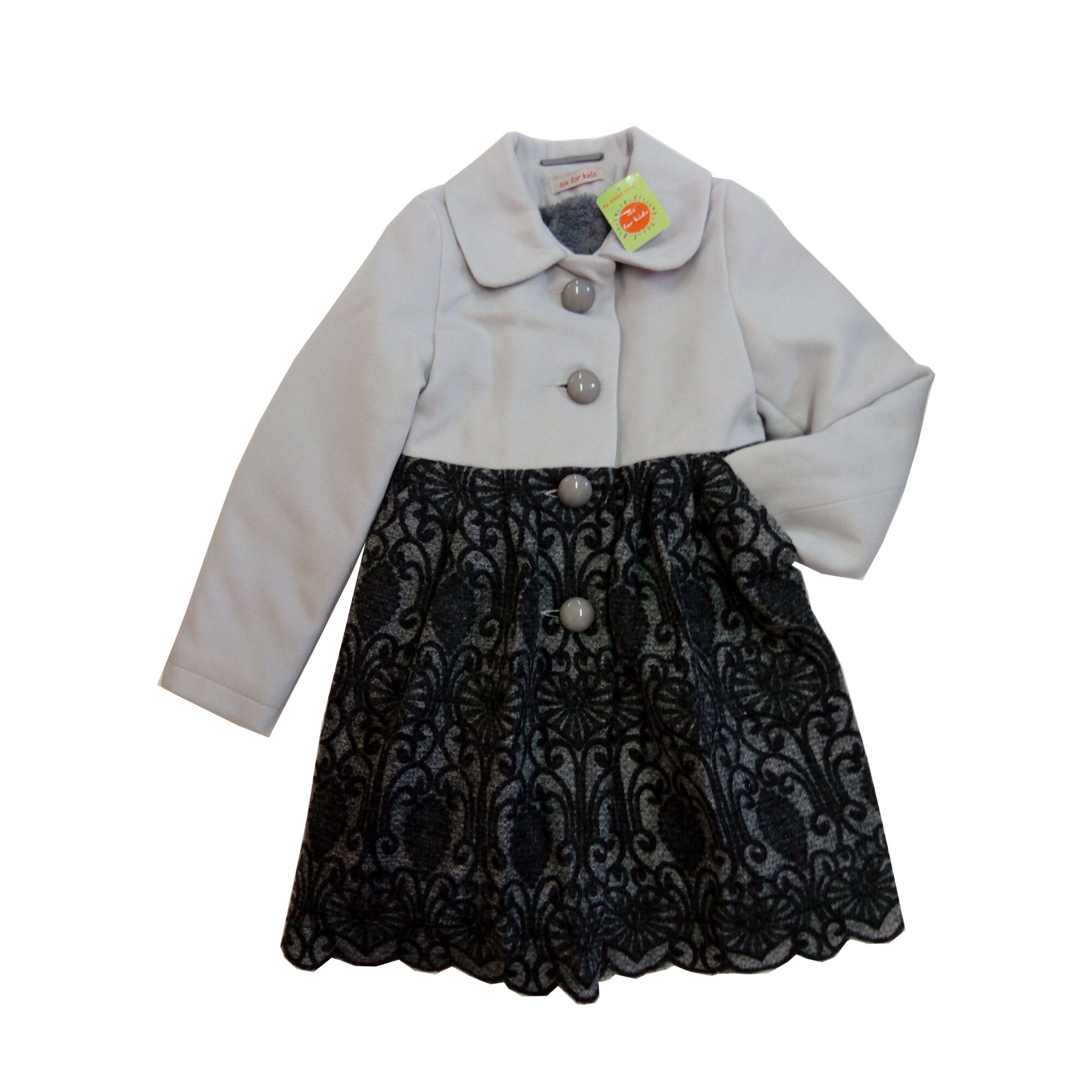 Palton Octavia, Six for Kids, gri deschis