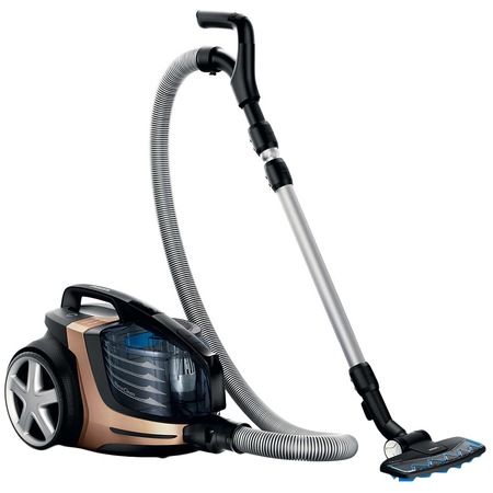 Aspirator fara sac Philips PowerPro Ultimate FC9928/09, 650 W, 3 L, Filtru Anti-alergeni, Perie TriActiveMax, 3 L, Telecomanda, Aramiu