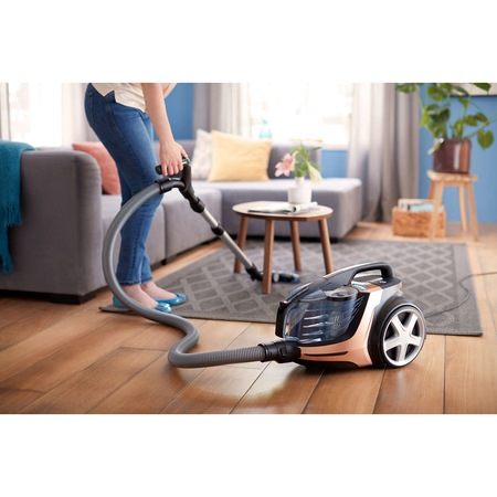 Aspirator fara sac Philips PowerPro Ultimate FC9928/09, 650 W, 3 L, Filtru Anti-alergeni, Perie TriActiveMax, 3 L, Telecomanda, Aramiu