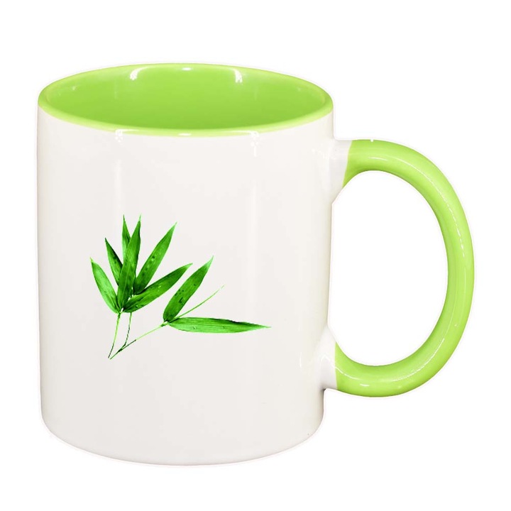 Cana Leaves, interior verde deschis, 330ml, D265