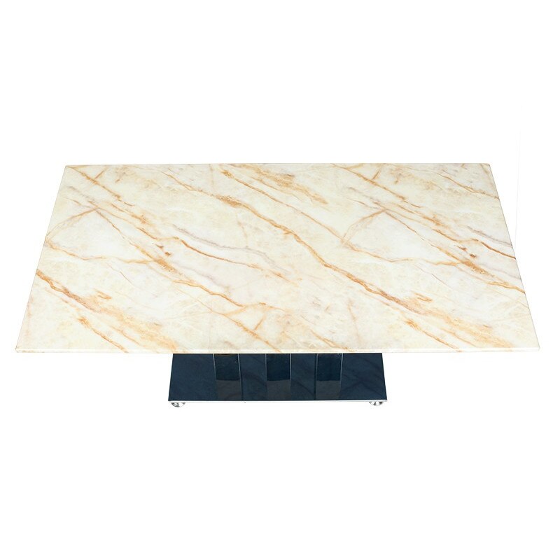 Masa cafea Marble, crem