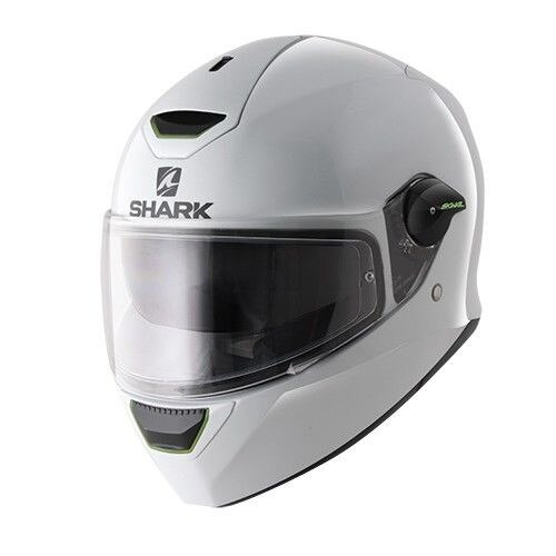 Casca Moto Shark Skwal Blank, Alb, Marime M