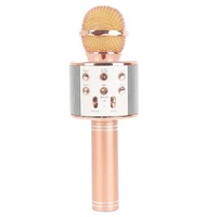microfon karaoke cu bluetooth si boxa incorporata  compatibil cu orice smartphone  acumulator integrat  rose gold imagen 19_0_
0