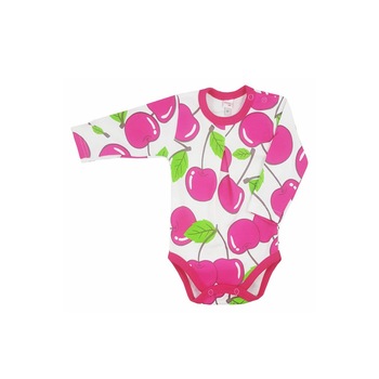 Body cu maneca lunga pentru fetite KOALA Wisienka 05-563R, Roz Body cu maneca lunga pentru fetite KOALA Wisienka 05-563R, Roz