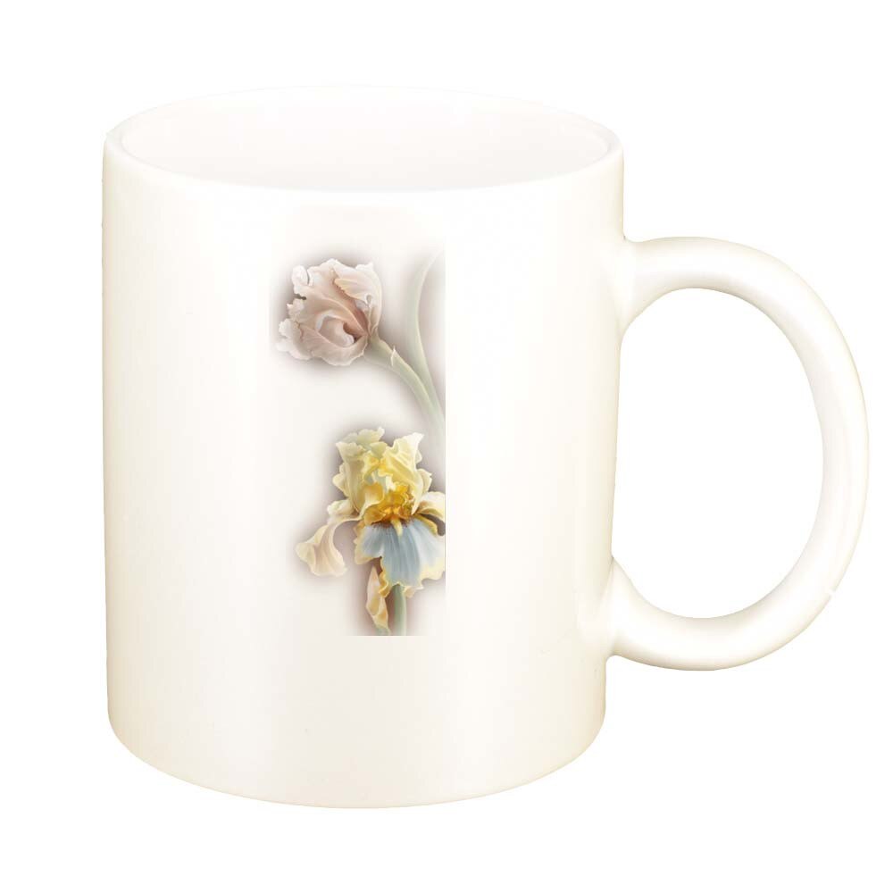 Cana Floare, alb sidefata, 330ml, D254