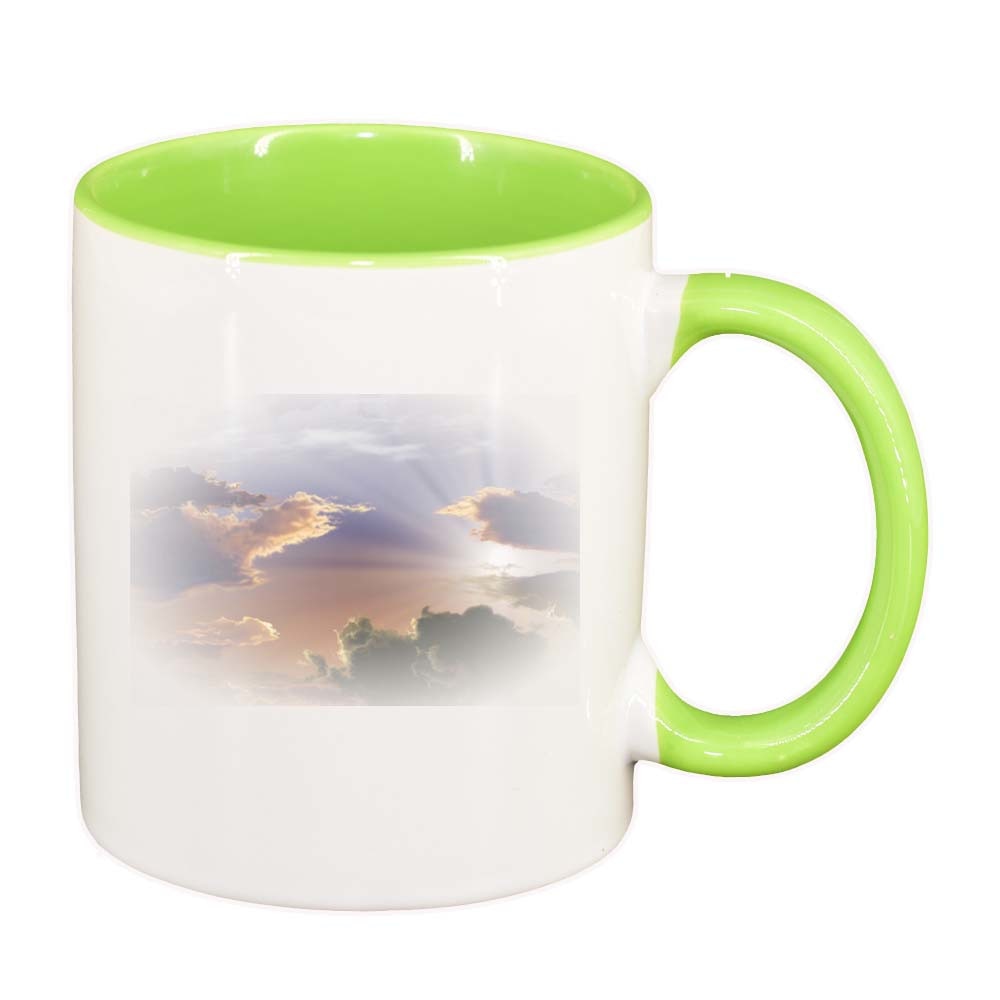 Cana Picture, interior verde deschis, 330ml, D256