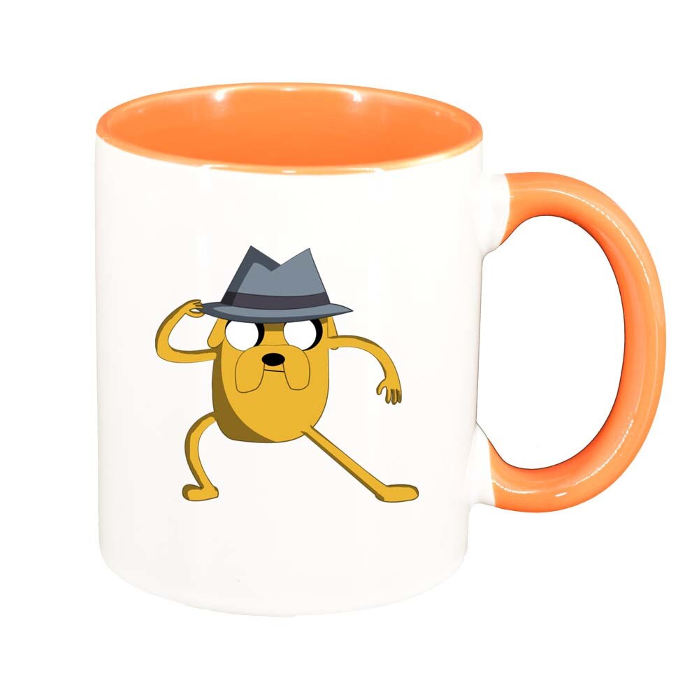 Cana Cartoon, interior portocaliu, 330ml, D262