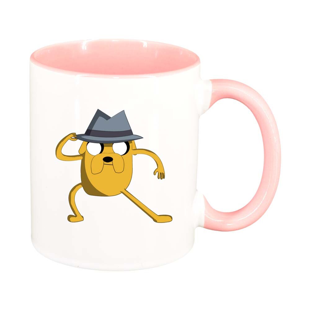 Cana Cartoon, interior roz, 330ml, D262