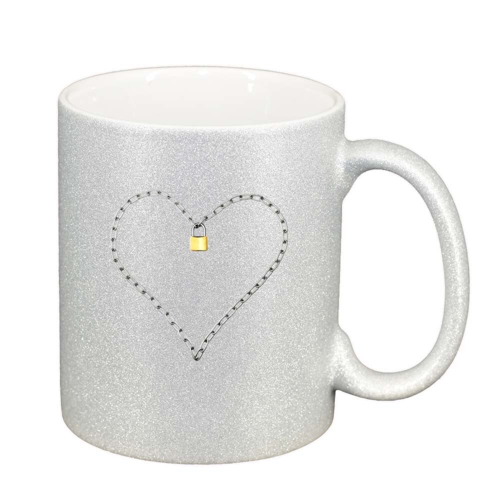 Cana Inima, argintiu sidefata glitter, 330ml, D263