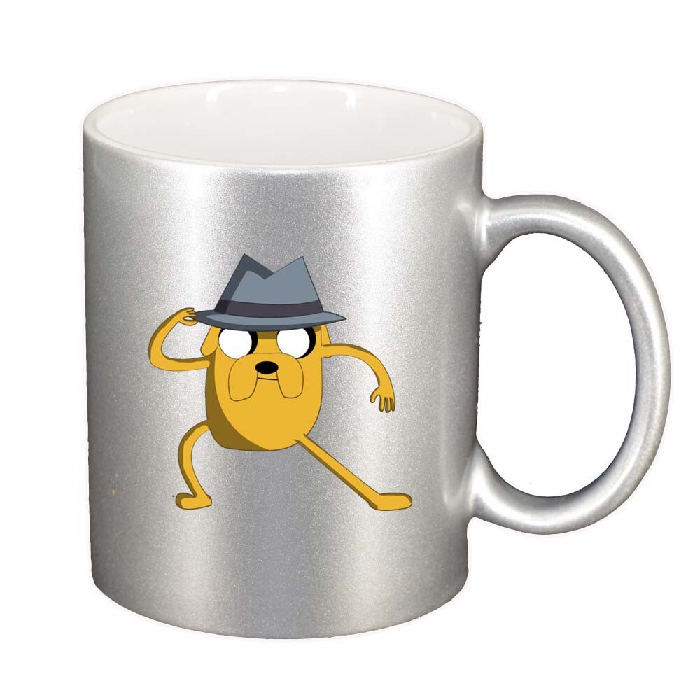 Cana Cartoon, argintiu sidefata, 330ml, D262