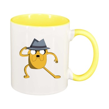 Cana Cartoon, interior galben, 330ml, D262 Cana Cartoon, interior galben, 330ml, D262