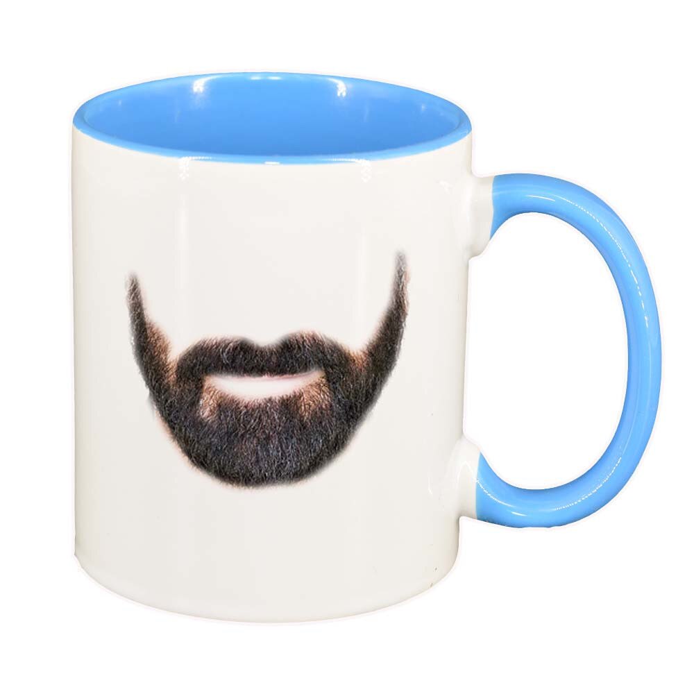 Cana Beard, interior albastru, 330ml, D260