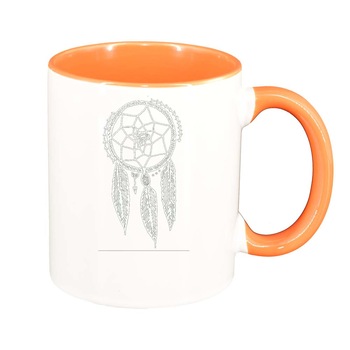 Cana Dream Catcher, interior portocaliu, 330ml, D261 Cana Dream Catcher, interior portocaliu, 330ml, D261