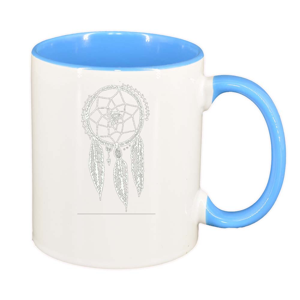 Cana Dream Catcher, interior albastru, 330ml, D261