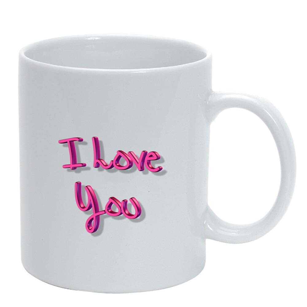 Cana I Love You, alb, 330ml, D276