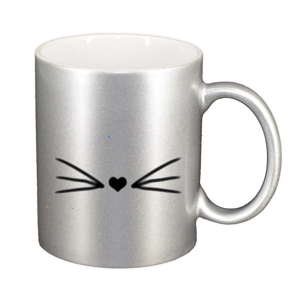 Cana Inima, argintiu sidefata, 330ml, D272