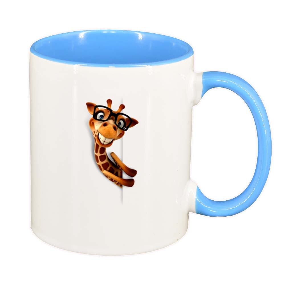 Cana Girafa, interior albastru, 330ml, D275