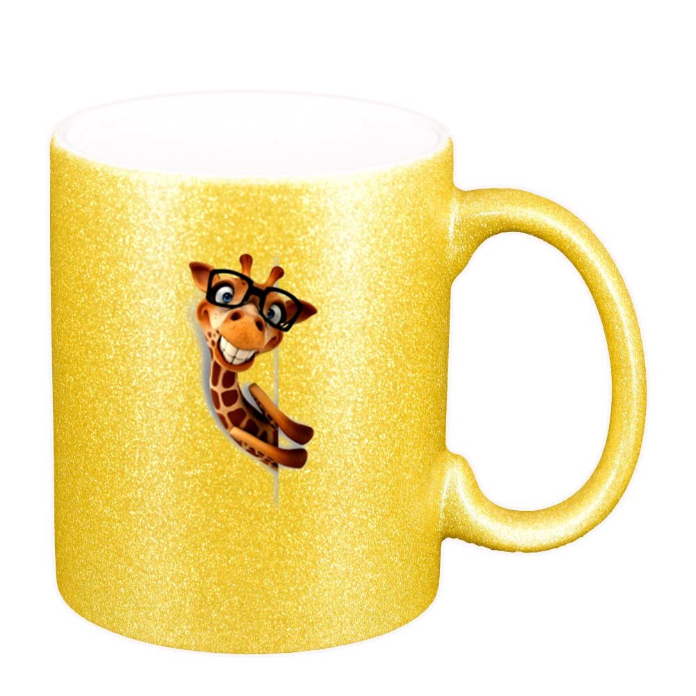 Cana Girafa, auriu sidefata glitter, 330ml, D275