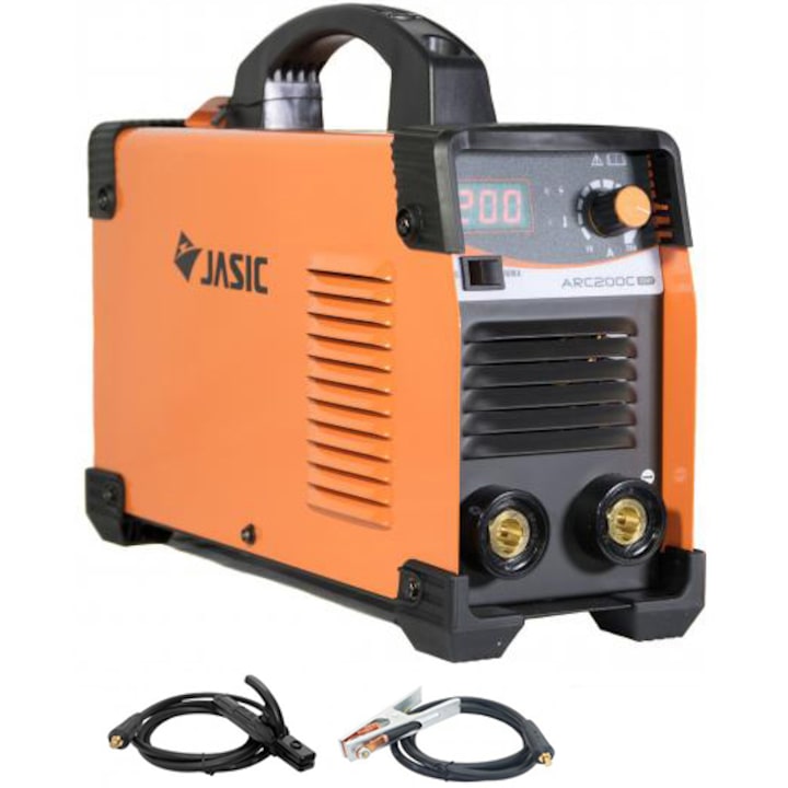 Invertor de sudura profesional Jasic ARC 200 CEL, 230 V, 200 A, electrod 1.6-4 mm, accesorii sudura MMA