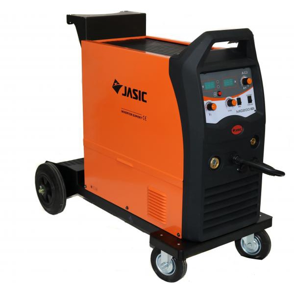 Invertor de sudura profesional Jasic MIG/MMA 200, 230 V, 200 A, cu roti, electrod 1.6-4 mm, accesorii sudura MIG/MAG