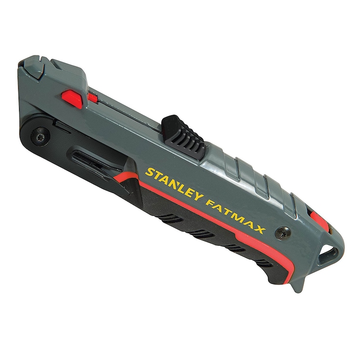 Cutter profesional Stanley FATMAX , 2 functii, 170 mm, metal , 5 lame