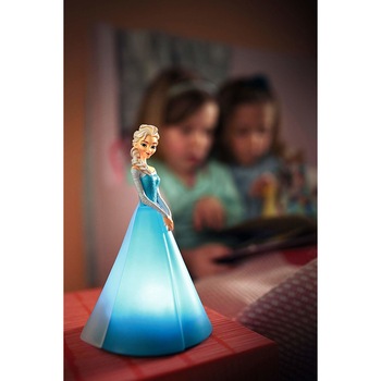 Lampa de veghe copii Philips® Disney's Frozen, tehnologie LED Philips®, albastru/gri Lampa de veghe copii Philips® Disney's Frozen, tehnologie LED Philips®, albastru/gri