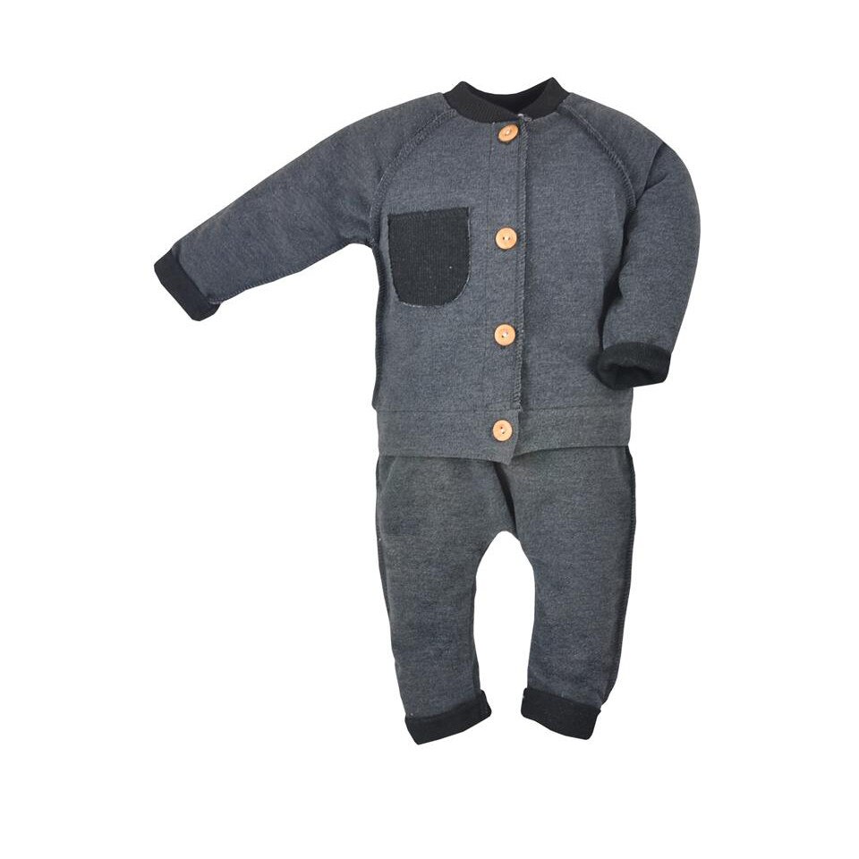 Compleu 2 piese pentru bebelusi Koala Guziczek 07-061B, Bleumarin