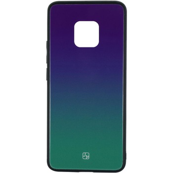 Husa de protectie Just Must Glass Print Gradient pentru Huawei Mate 20 Pro, Purple Green