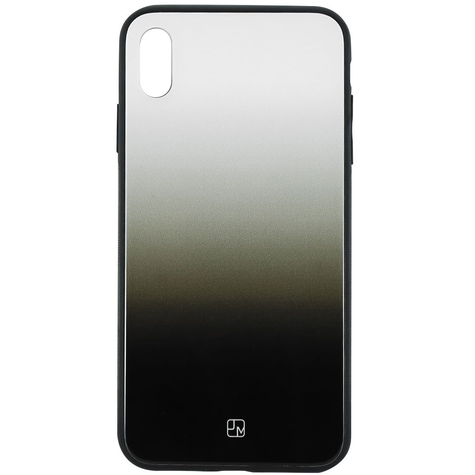 Husa de protectie Just Must Glass Print Gradient pentru Apple iPhone XS, Black White