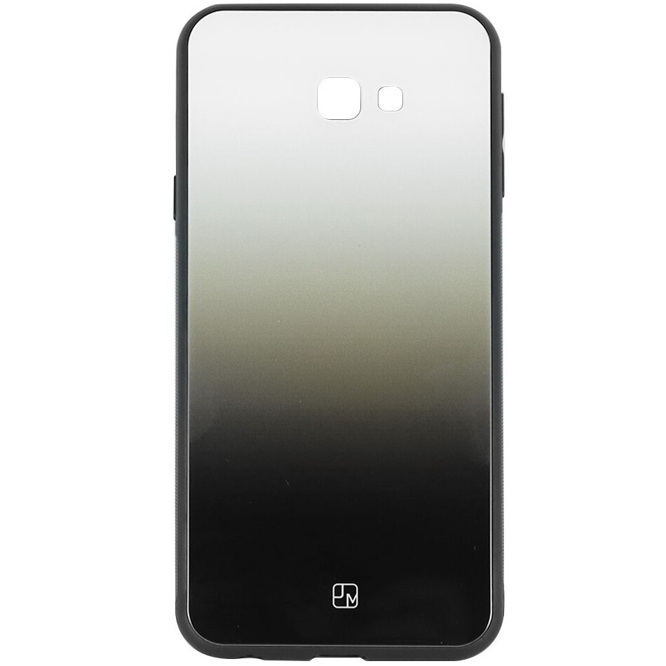 Husa de protectie Just Must Glass Print Gradient pentru Samsung Galaxy J4 Plus, Black White