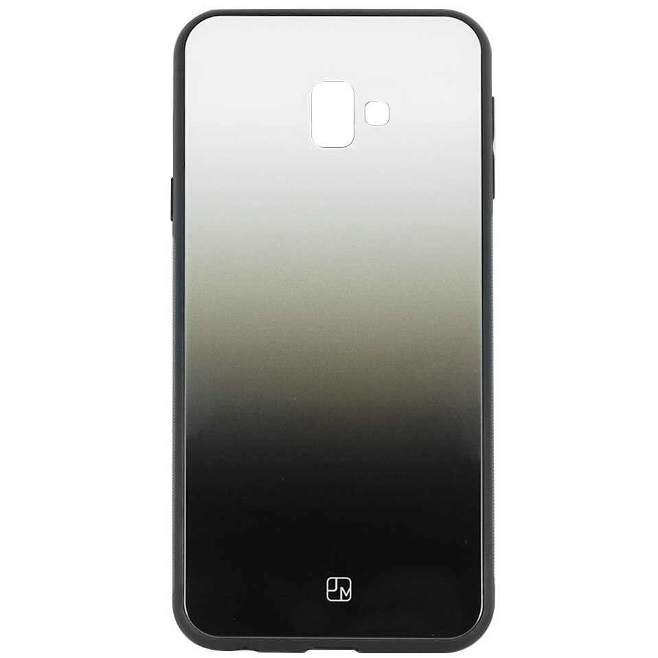 Husa de protectie Just Must Glass Print Gradient pentru Samsung Galaxy J6 Plus, Black White