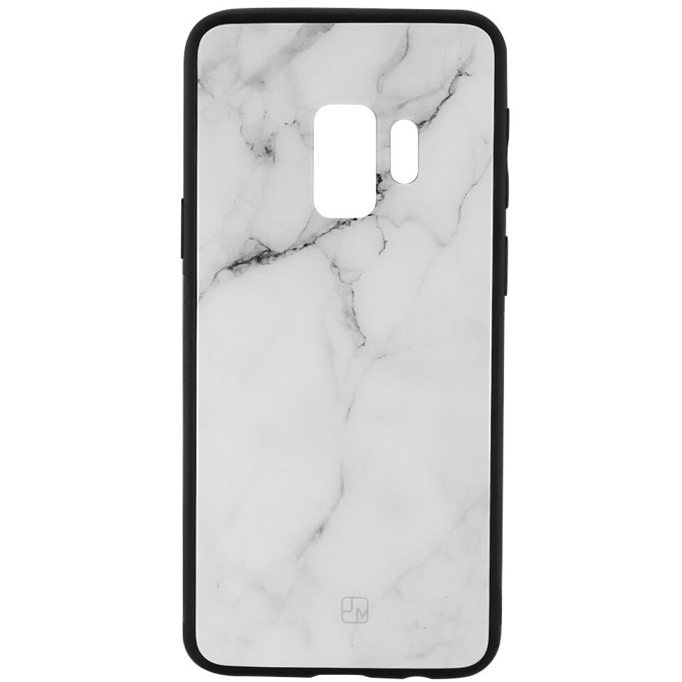 Husa de protectie Just Must Glass Print pentru Samsung Galaxy S9 G960, White Marble