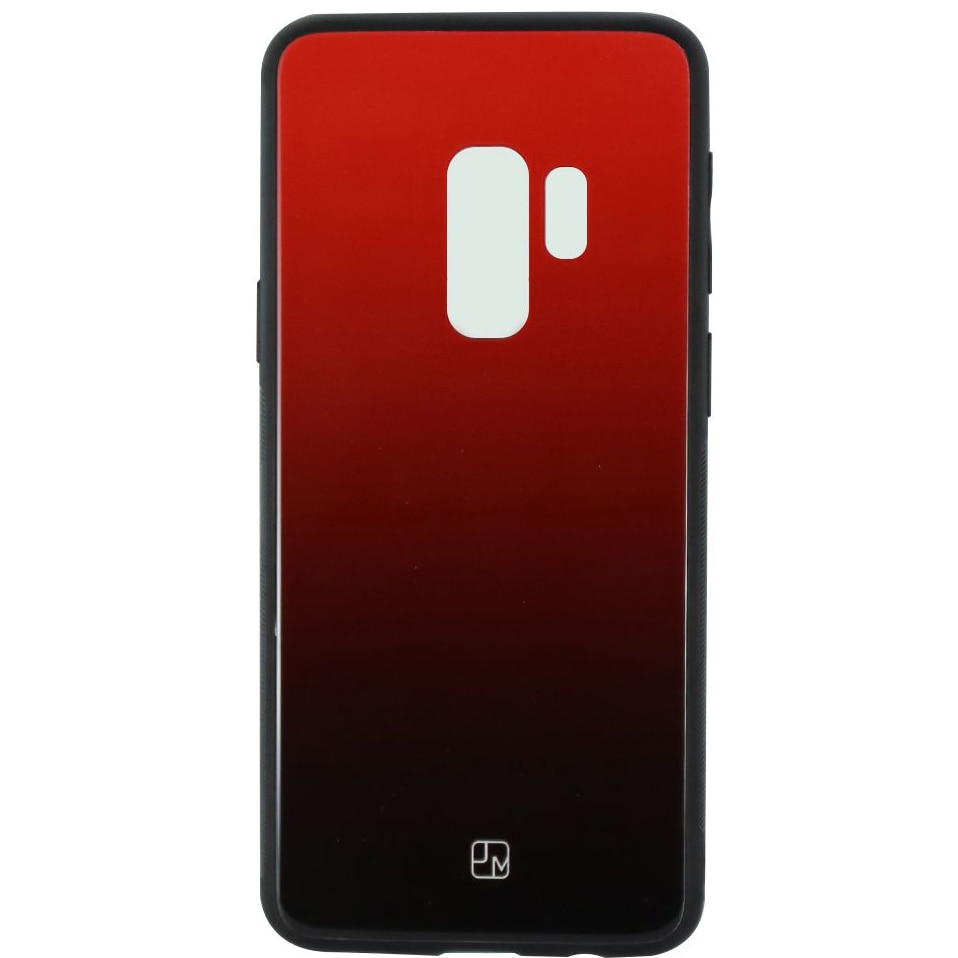 Husa de protectie Just Must Glass Print Gradient pentru Samsung Galaxy S9 Plus G965, Red Black
