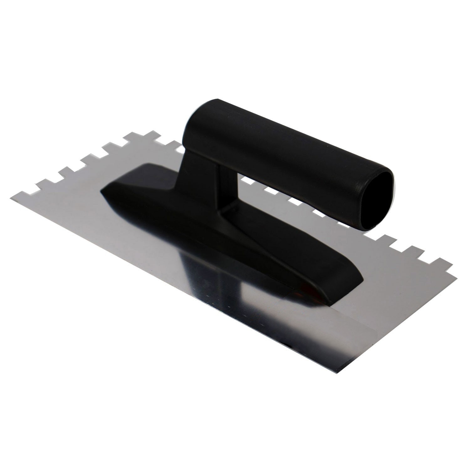 Gletiera iMKⓇ inox, cu dinti de 10 mm, 27 x 13 cm, negru, AN