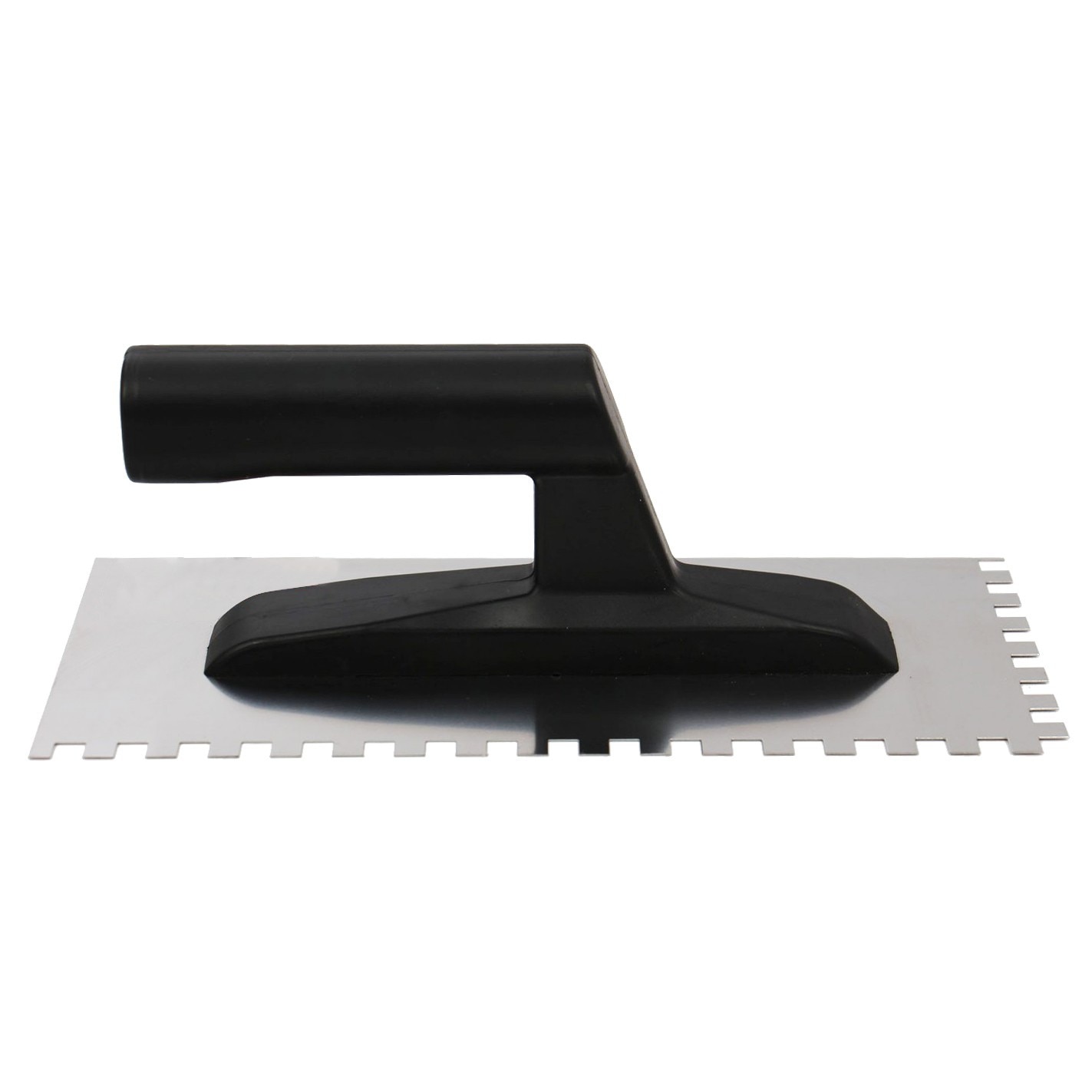 Gletiera iMKⓇ inox, cu dinti de 8 mm, 27 x 13 cm, negru, AN