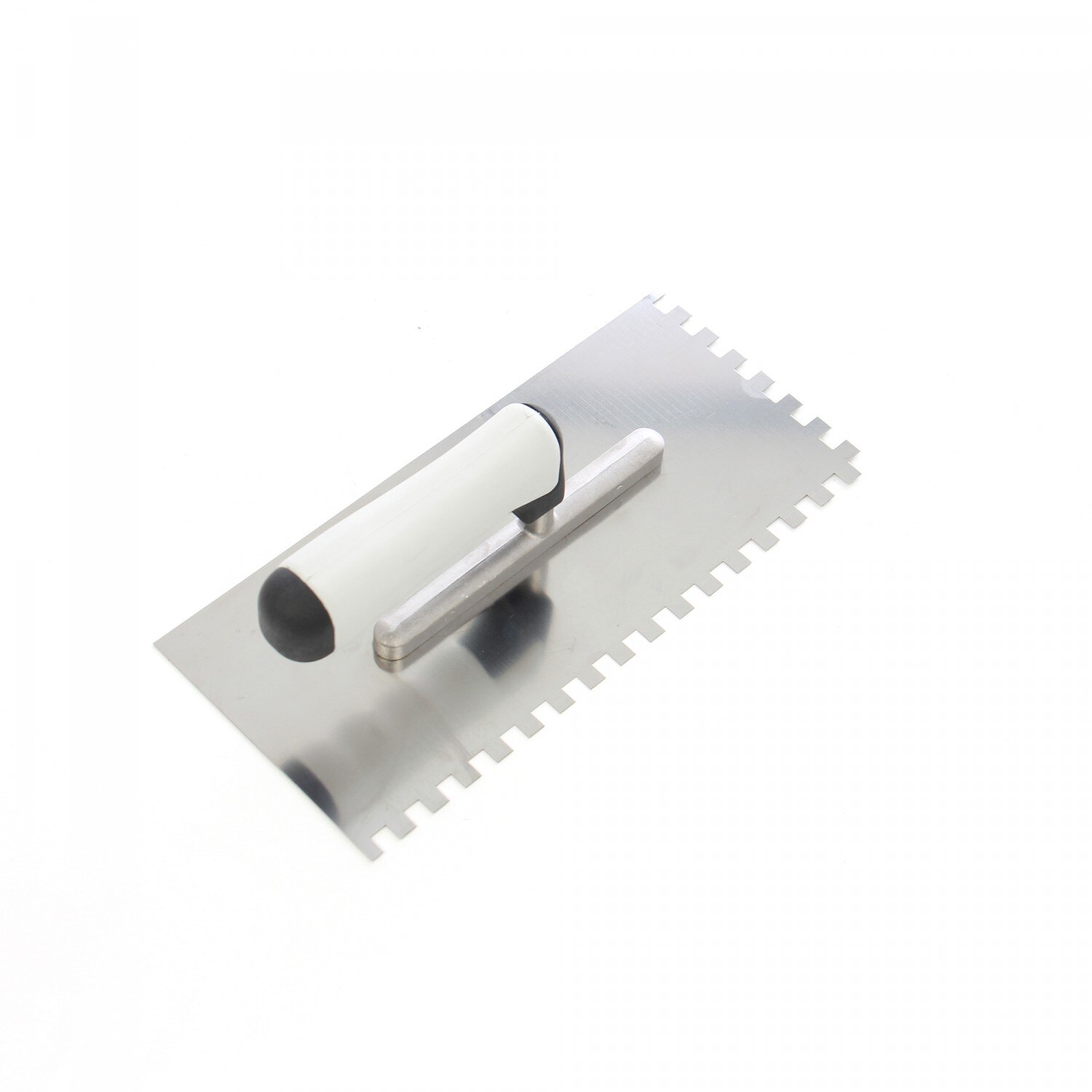 Gletiera iMKⓇ inox, cu dinti de 8 mm, 27 x 13 cm, alb, AN