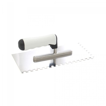 Gletiera iMKⓇ inox, cu dinti de 10 mm, 27 x 13 cm, alb, AN Gletiera iMKⓇ inox, cu dinti de 10 mm, 27 x 13 cm, alb, AN