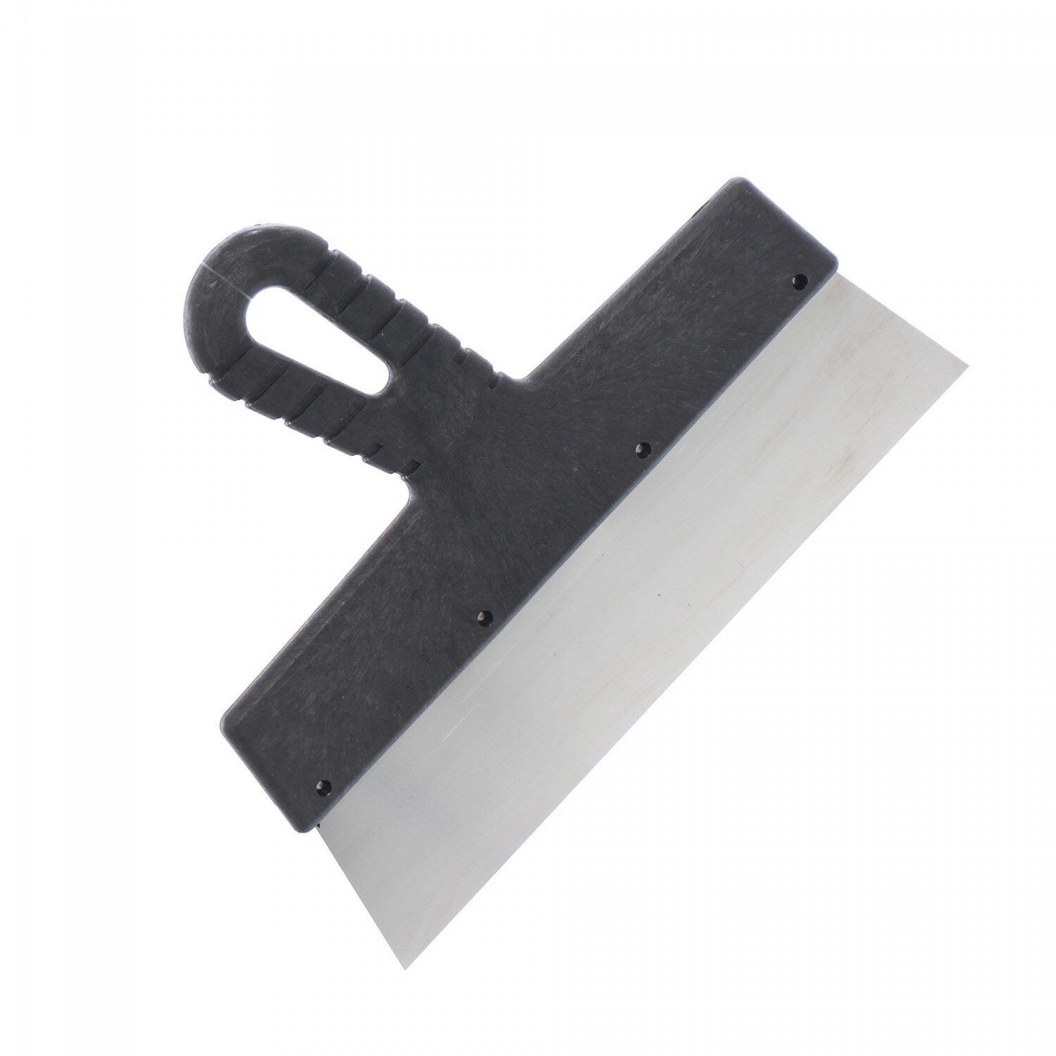 Spaclu inox iMKⓇ latime 25 cm, maner de PVC, negru, AN