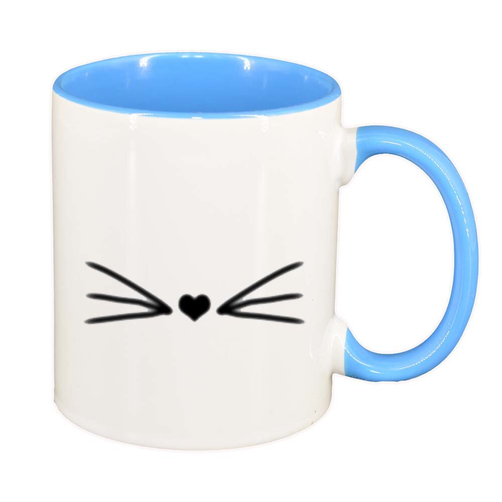 Cana Inima, interior albastru, 330ml, D272