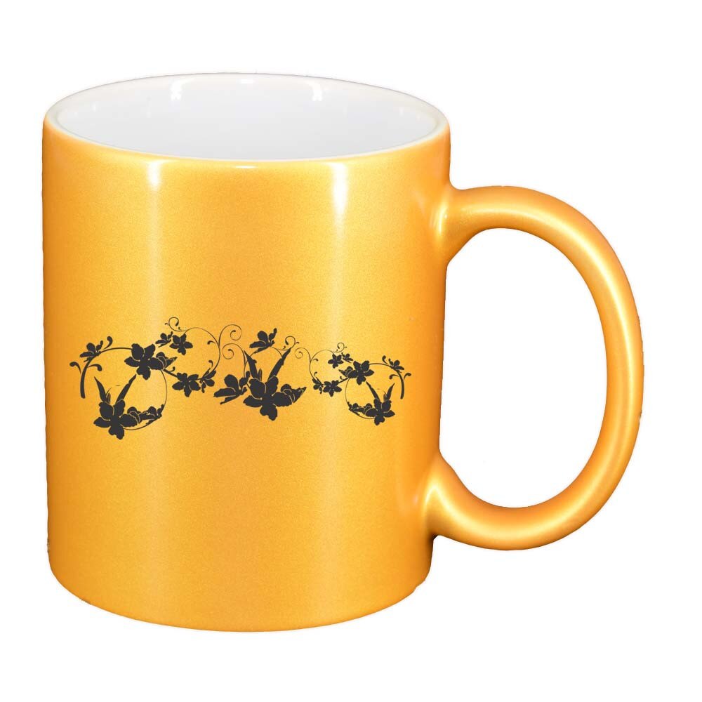 Cana Model Floral, auriu sidefata, 330ml, D282