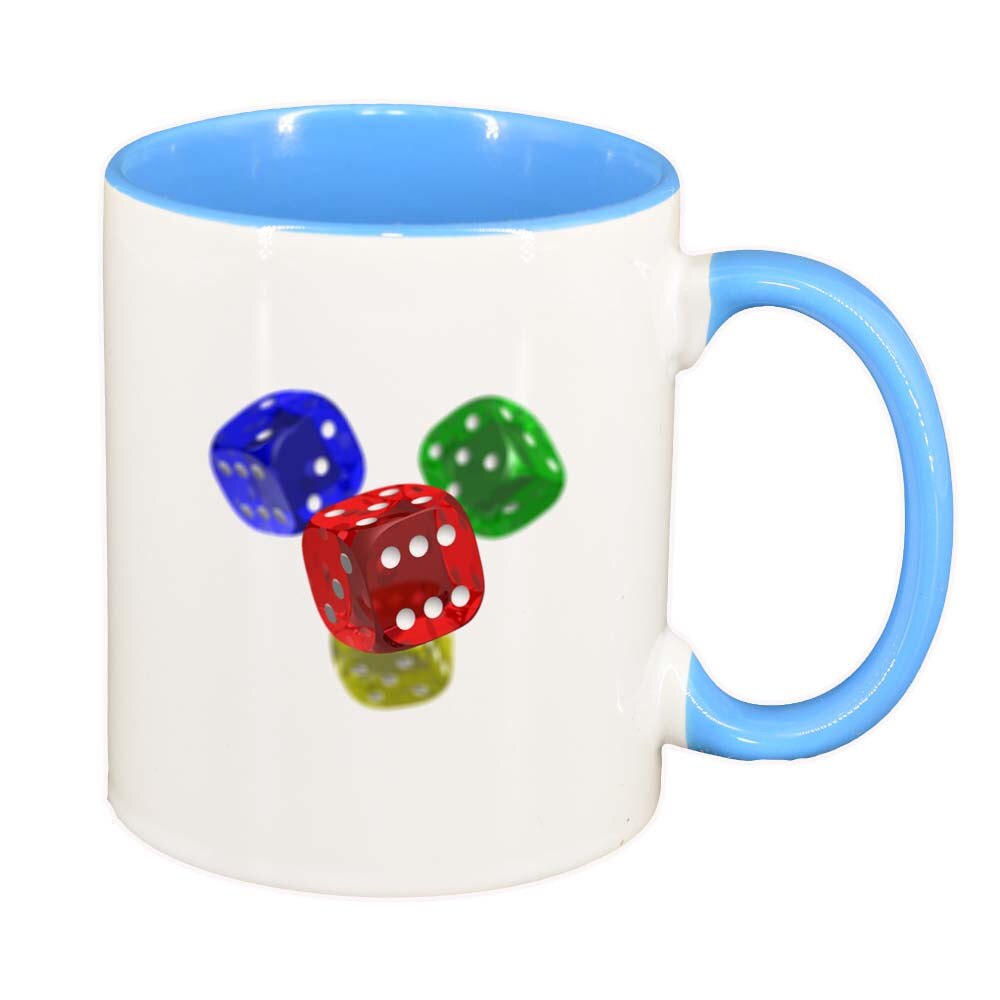 Cana Dice, interior albastru, 330ml, D278